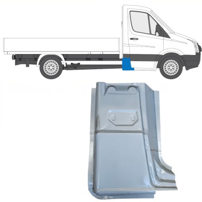 Painel de reparação do canto traseiro para Volkswagen Crafter 2005-2017 / Direito 15502