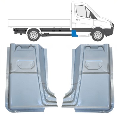 Painel de reparação do canto traseiro para Volkswagen Crafter 2005-2017 / Esquerda+Direita / Conjunto 15504