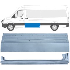 Painel de reparação das portas deslizantes com Painel de reparação da soleira para Volkswagen Crafter 2005-2017 / Esquerdo / Conjunto 14318