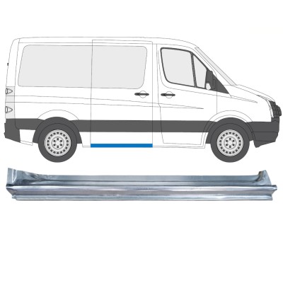 Painel de reparação da soleira da porta deslizante para Volkswagen Crafter 2005-2017 / Direito 14374