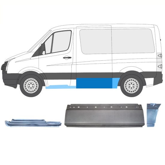 Kit de reparos para Volkswagen Crafter 2005-2017 / Esquerdo / 15605