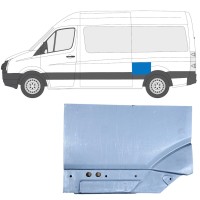 Painel de reparação do guarda-lamas traseiro para Volkswagen Crafter 2005-2017 / Esquerdo 14200