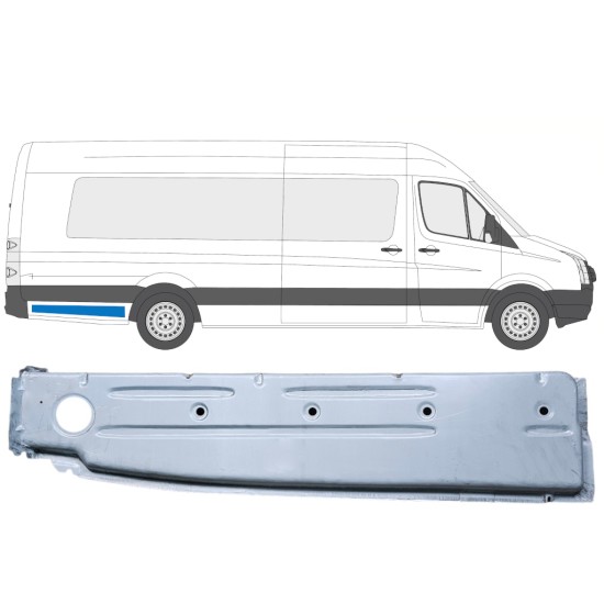 Painel de reparação interna do guarda-lamas traseiro para Volkswagen Crafter 2005-2017 / Direito 14375