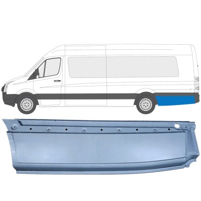 Painel de reparação do guarda-lamas traseiro para Volkswagen Crafter 2005-2017 / Esquerdo 13431