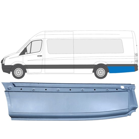 Painel de reparação do guarda-lamas traseiro para Volkswagen Crafter 2005-2017 / Esquerdo 13431
