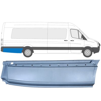 Painel de reparação do guarda-lamas traseiro para Volkswagen Crafter 2005-2017 / Direito 13512