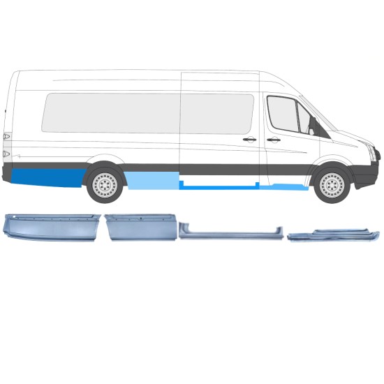 Kit de reparos para Volkswagen Crafter 2005-2017 / Direito / 14506