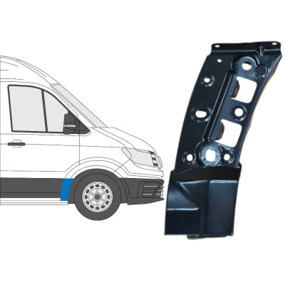 Painel de reparação do guarda-lamas dianteiro para Volkswagen Crafter 2017- / Direito 16086
