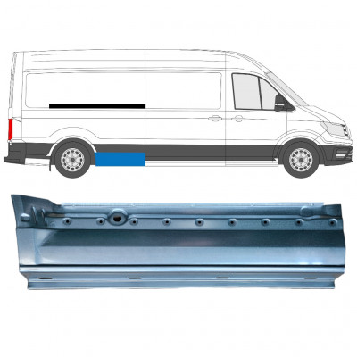 Painel de reparação do guarda-lamas traseiro para Volkswagen Crafter / MAN THE 2017- / LWB / Direito 11598