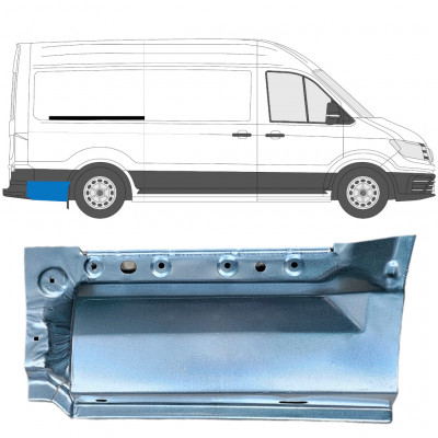 Painel de reparação do guarda-lamas traseiro para Volkswagen Crafter / MAN THE 2017- / MWB / LWB / Direito 11592