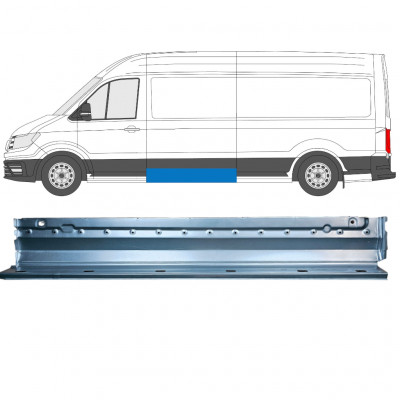 Painel de reparação lateral externa com orifícios para a moldura para Volkswagen Crafter / MAN THE 2017-  / Esquerdo 11604