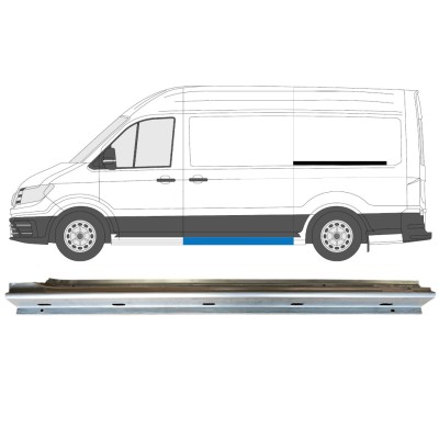 Painel de reparação da soleira da porta deslizante para Volkswagen Crafter 2017- / Esquerdo 15059
