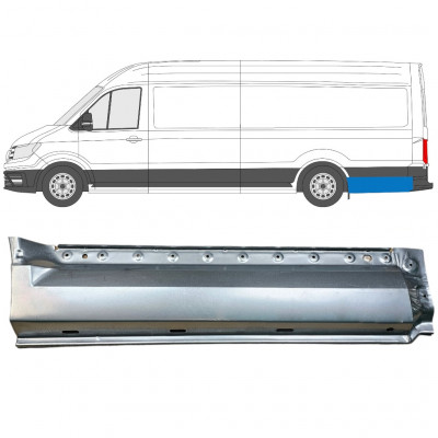 Painel de reparação do guarda-lamas traseiro para Volkswagen Crafter / MAN THE 2017- / XLWB / Esquerdo 11596