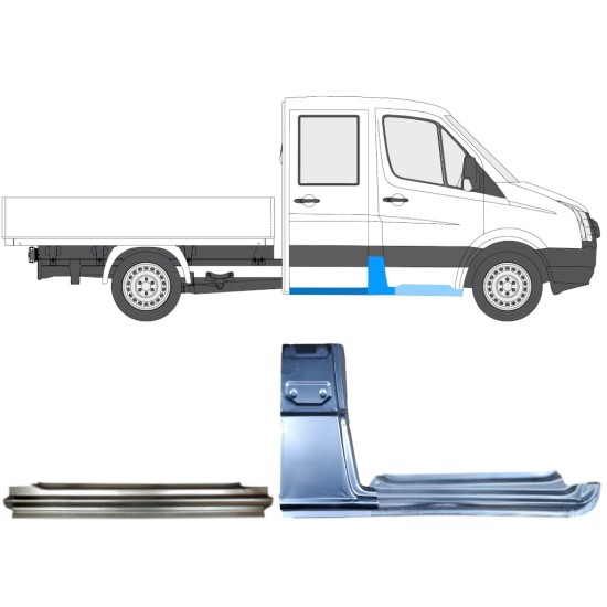 Kit de reparos para Volkswagen Crafter 2005-2017 / Direito / 15534