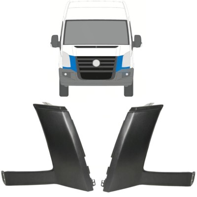 Moldura abaixo do farol para Volkswagen Crafter 2005-2011 / Esquerda+Direita / Conjunto 16856