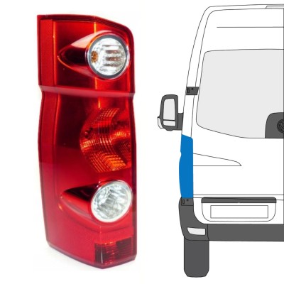 Luz traseira para Volkswagen Crafter 2005-2017 / Esquerdo 15573