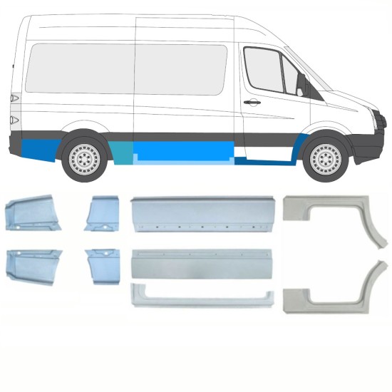 Kit de reparos para Volkswagen Crafter 2005-2017 / Esquerda+Direita / 15541