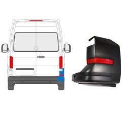 Canto do para-choque traseiro com Luz refletora para MAN TGE 2016- / Direito 15201