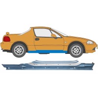 Soleira completa para Honda Civic Del Sol 1992-1998 / Direito 6185