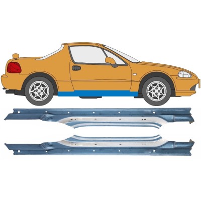 Soleira completa para Honda Civic Del Sol 1992-1998 / Esquerda+Direita / Conjunto 10537
