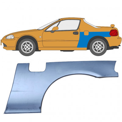 Painel de reparação do guarda-lamas traseiro para Honda Civic CRX Del Sol 1992-1998 / Esquerdo 5645