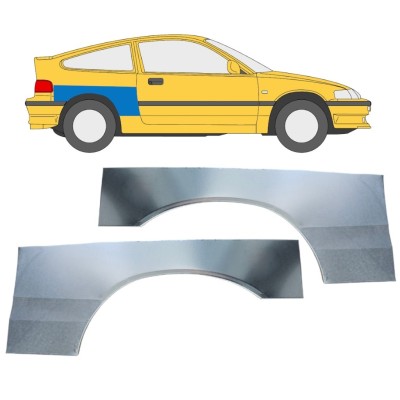 Painel de reparação do guarda-lamas traseiro para Honda CRX 1987-1992 / Esquerda+Direita / Conjunto 16339