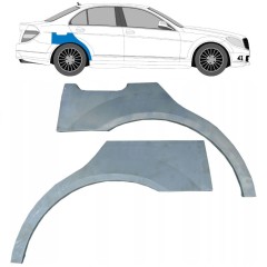 Painel de reparação do guarda-lamas traseiro para Mercedes C-Class W204 2007-2014 / Esquerda+Direita / Conjunto 10410