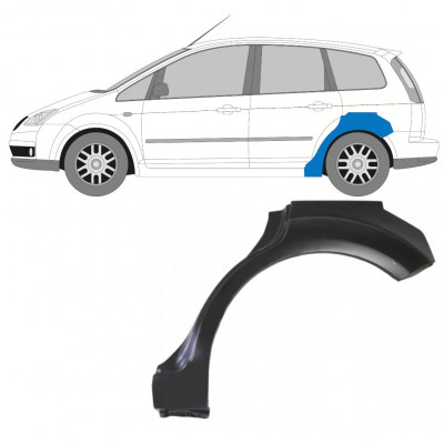 Painel de reparação do guarda-lamas traseiro para Ford Focus C-MAX 2003-2007 / Esquerdo 7691