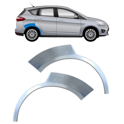 Painel de reparação do guarda-lamas traseiro para Ford C-Max 2010-2019 / Esquerda+Direita / Conjunto 15875