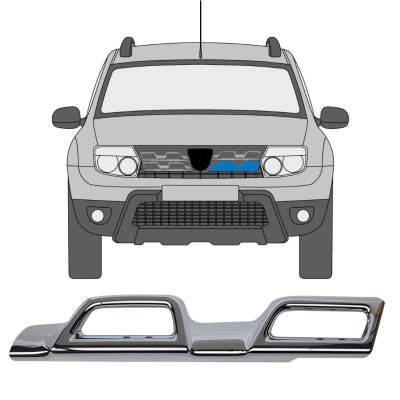 Moldura da grelha para Dacia Duster 2013-2017 / Esquerdo 16222