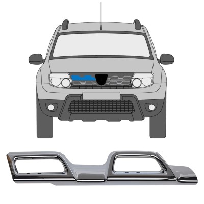 Moldura da grelha para Dacia Duster 2013-2017 / Direito 16219