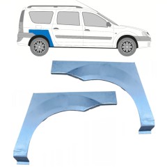 Painel de reparação do guarda-lamas traseiro para Dacia Logan 2004-2009 / Esquerda+Direita / Conjunto 11521