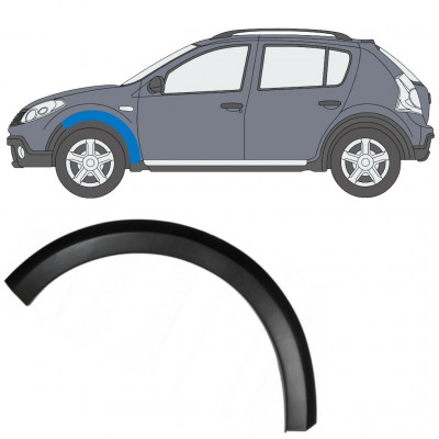 Moldura lateral do guarda-lamas dianteiro para Dacia Sandero Stepway 2008-2013 / Esquerdo 9032