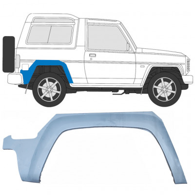 Painel de reparação do guarda-lamas traseiro para Daihatsu Fourtrak Rocky 1985-1993 / Direito 5378