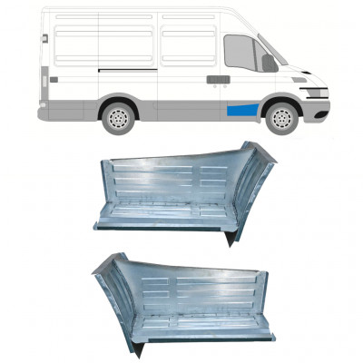 Painel de reparação do degrau dianteiro para Iveco Daily 1999-2006 / Esquerda+Direita / Conjunto 10607