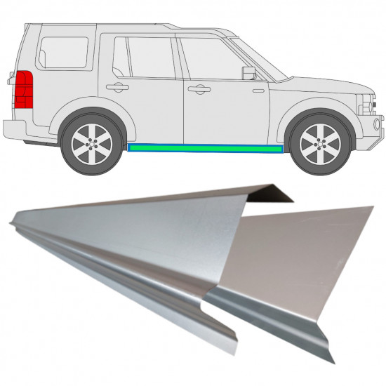 Painel de reparação interna e externa da soleira para Land Rover Discovery 2004-2009 / Conjunto 10938