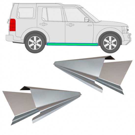 Painel de reparação interna e externa da soleira para Land Rover Discovery 2004-2009 / Conjunto 10939