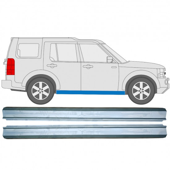 Painel de reparação da soleira para Land Rover Discovery 2004-2009 / Esquerda = Direita (simétrico) / Conjunto 10935