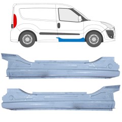 Painel de reparação da soleira para Fiat Doblo 2010-2022 / Esquerda+Direita / Conjunto 12673