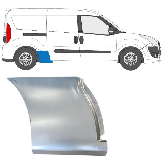 Painel de reparação do guarda-lamas traseiro para Fiat Doblo 2010-2022 / Direito 14990