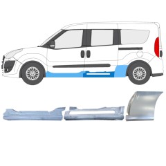 Kit de reparos para Fiat Doblo 2010-2022 / Esquerdo / 15001