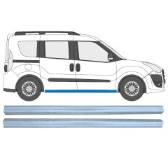 Painel de reparação da soleira para Opel Combo D 2011-2018 / Esquerda+Direita / Conjunto 15363