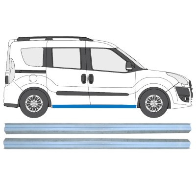 Painel de reparação da soleira para Opel Combo D 2011-2018 / Esquerda+Direita / Conjunto 15363