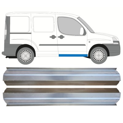 Painel de reparação da soleira da porta dianteira para Fiat Doblo 2001-2010 / Esquerda+Direita / Conjunto 14622