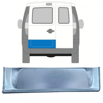 Painel de reparação das portas traseiras para Fiat Doblo 2001-2010 / Esquerdo 11806