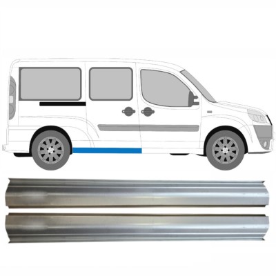 Painel de reparação traseira da soleira para Fiat Doblo 2001-2010 / Esquerda+Direita / Conjunto 14624