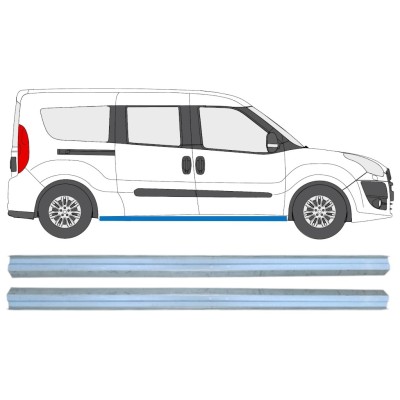 Painel de reparação da soleira para Fiat Doblo 2010-2022 / Esquerda+Direita / Conjunto 15361