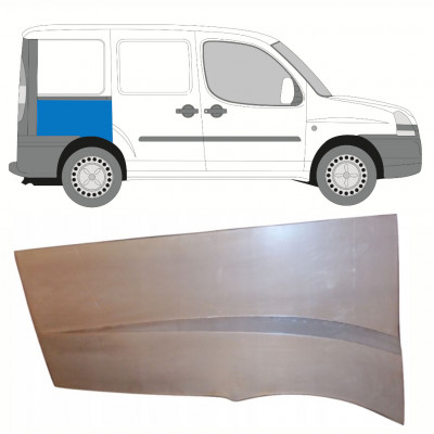 Painel de reparação do guarda-lamas traseiro para Fiat Doblo 2001-2010 / Direito 10181