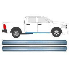 Painel de reparação da parte inferior da soleira para Dodge RAM 2008-2013 / Esquerda = Direita (simétrico) / Conjunto 12792