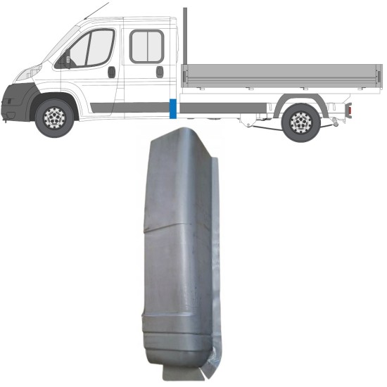 Painel de reparação do canto traseiro para Fiat Ducato 2006-2026 / Esquerdo 16615